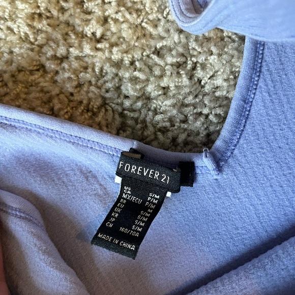 Blue Ribbed Top - Picture 2 of 2